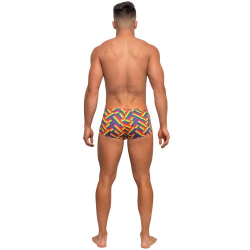 Mini Short con Bolsillo Contorneado Rainbow SM