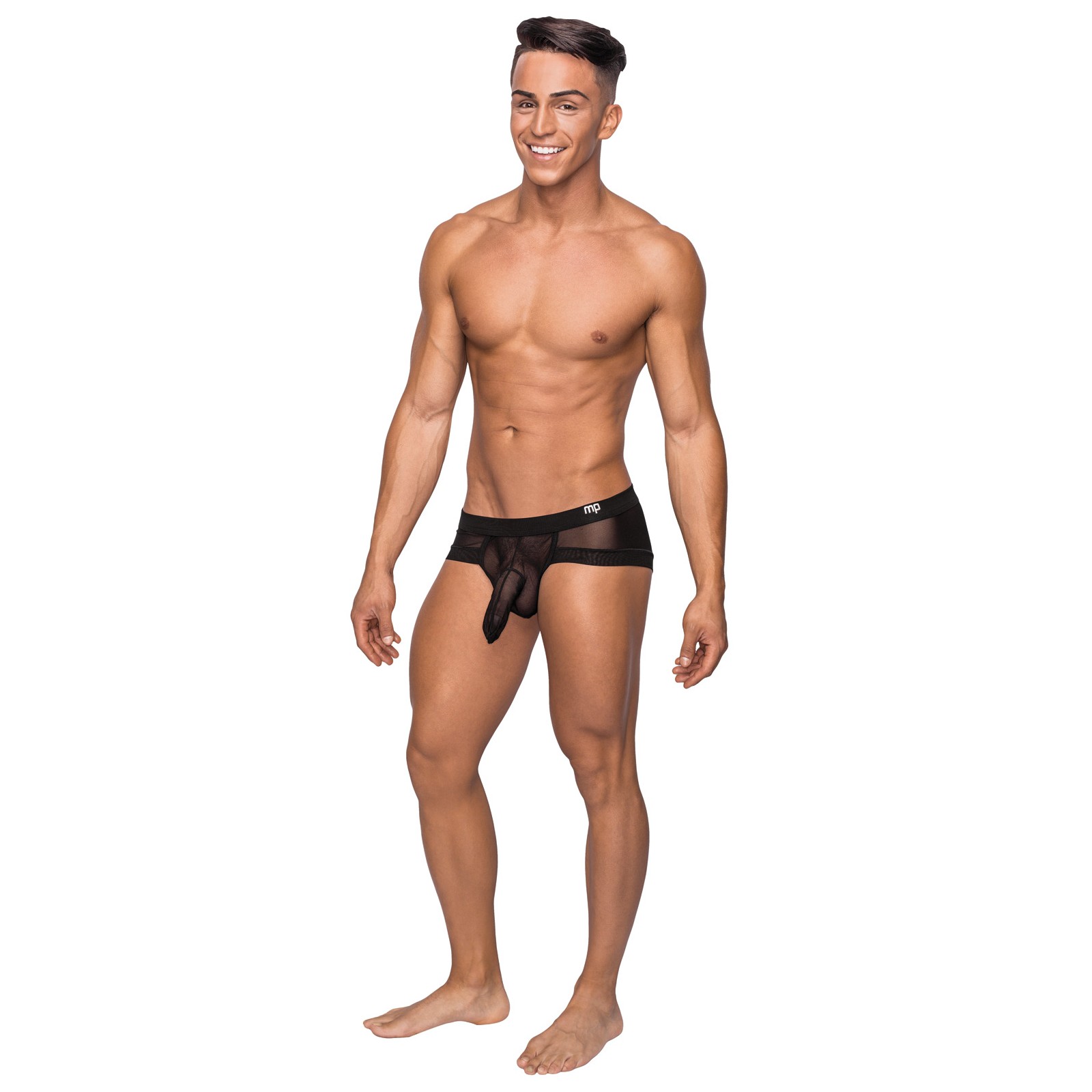 Hoser Stretch Mesh Micro Mini Short - Black