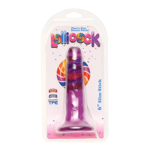 Lollicock 6" Slim Stick - Grape Ice for Ultimate Fun