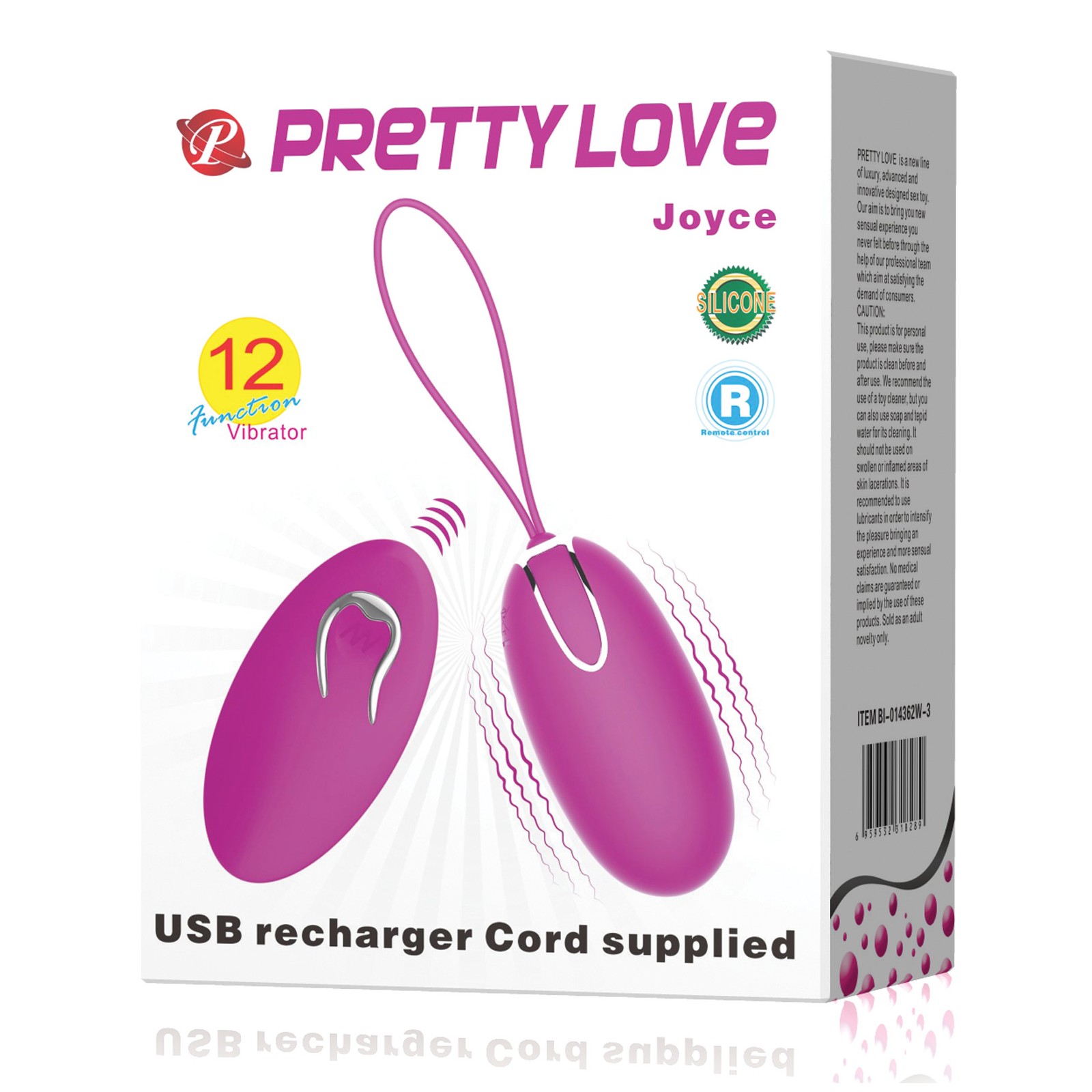 Pretty Love Joyce Remote-Controlled Vibrating Egg