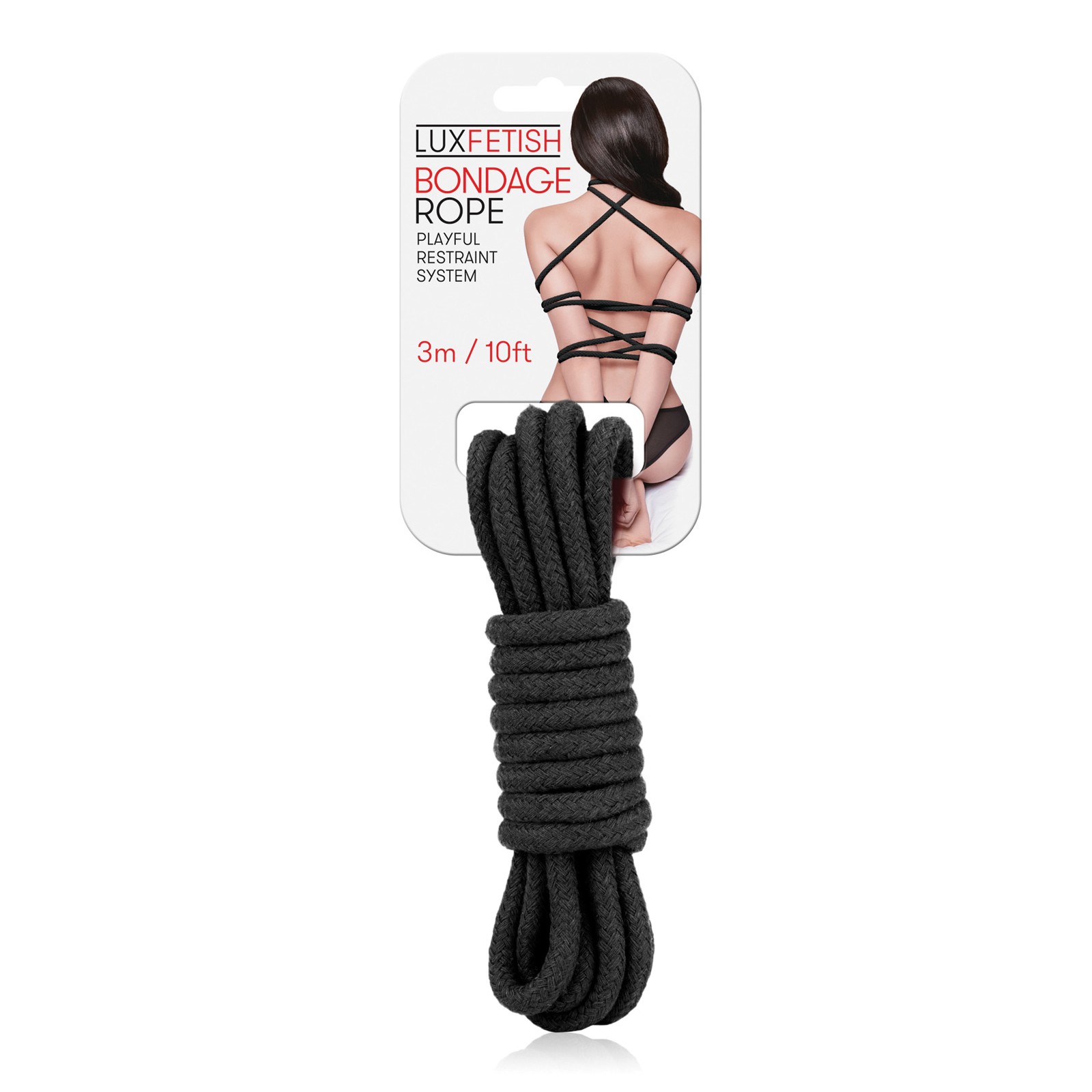 Lux Fetish Bondage Rope - 3 m Black