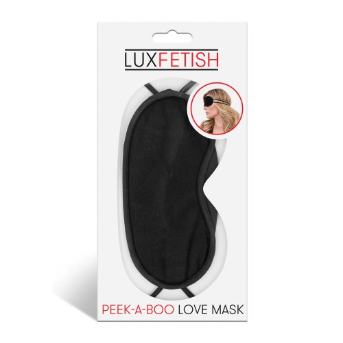 Lux Fetish Peek-a-Boo Love Mask