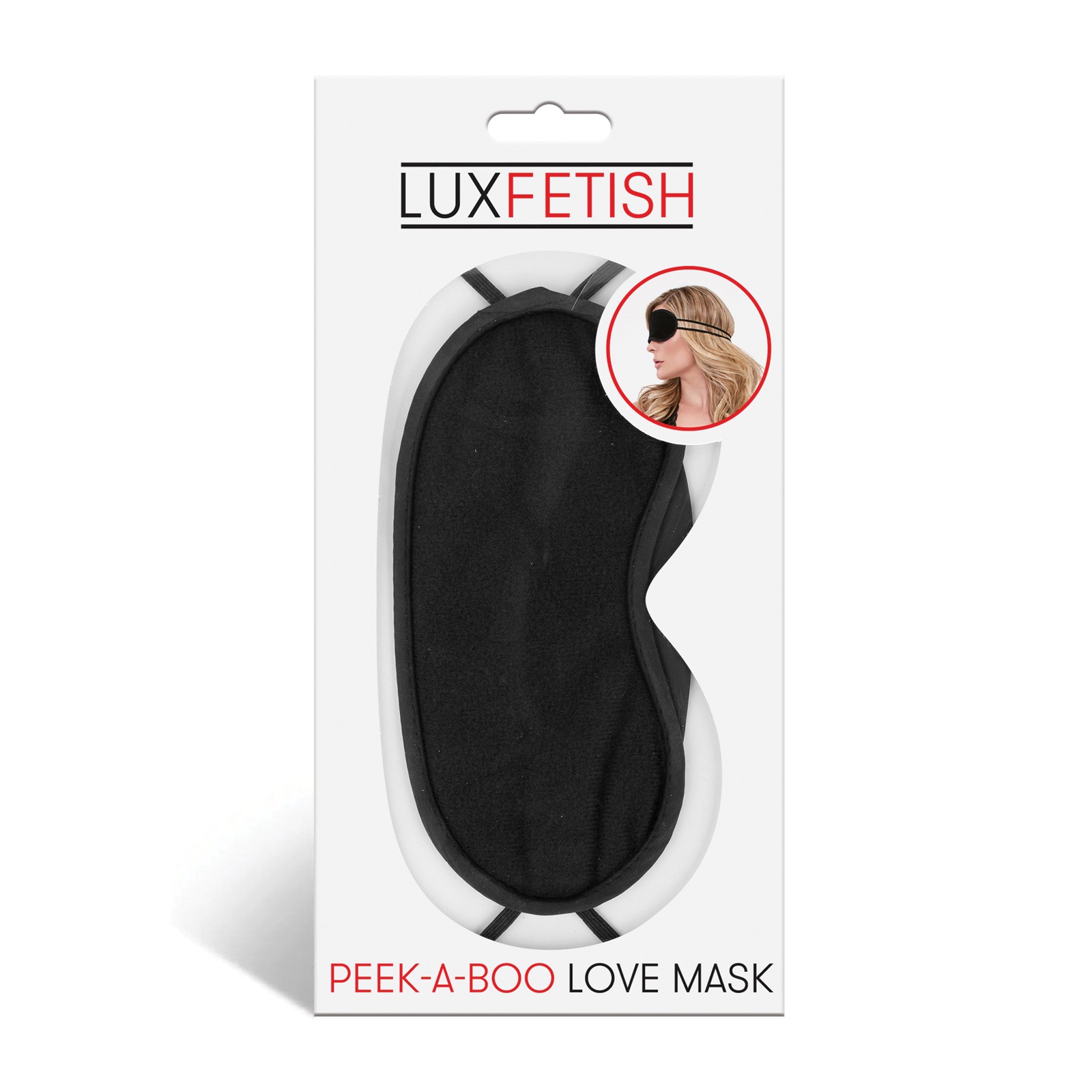 Lux Fetish Peek-a-Boo Love Mask