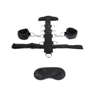 Adjustable Neck and Wrist Restraint Set for Bondage