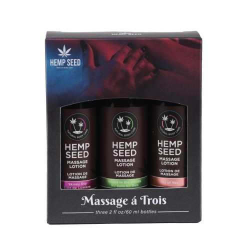 Earthly Body Hemp Seed Massage Lotion Set