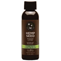 Earthly Body Hemp Seed Massage Lotion Naked in the Woods