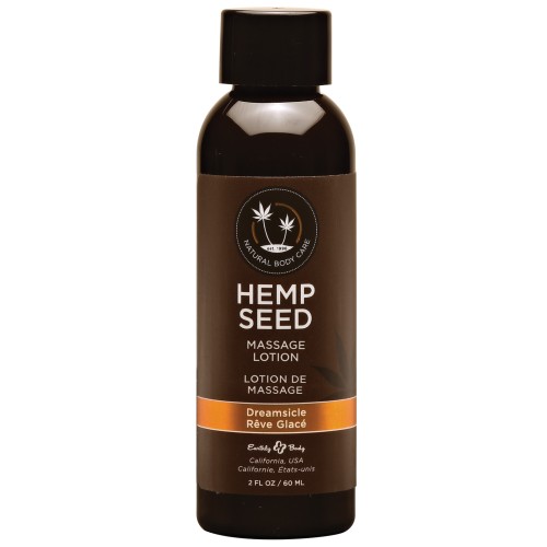 Earthly Body Hemp Seed Massage Lotion Dreamsicle - Skin Nourishing Care