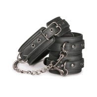 Easy Toys Faux Leather Collar and Handcuffs