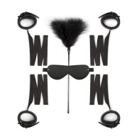 Easy Toys 6 Piece Beginners Bondage Set - Black