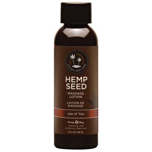 Earthly Body Hemp Seed Massage Lotion Isle of You