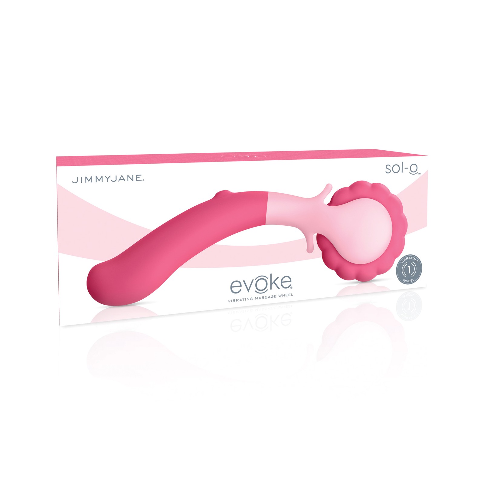 Jimmyjane Evoke Vibrating Massage Wheel Pink