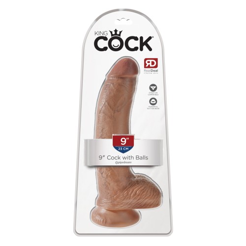 Dildo King Cock de 9" con Testículos - Placer Realista