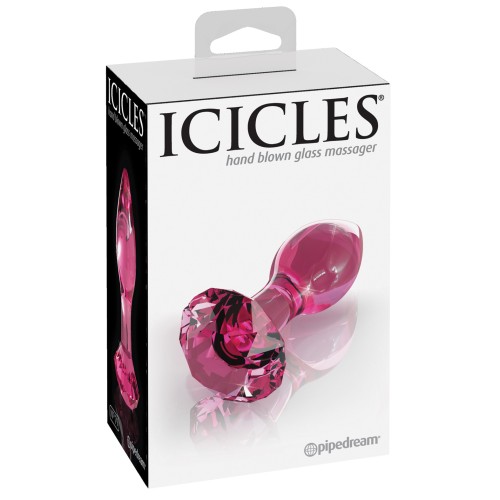 Icicles No. 79 Plug Anal de Cristal Rosa