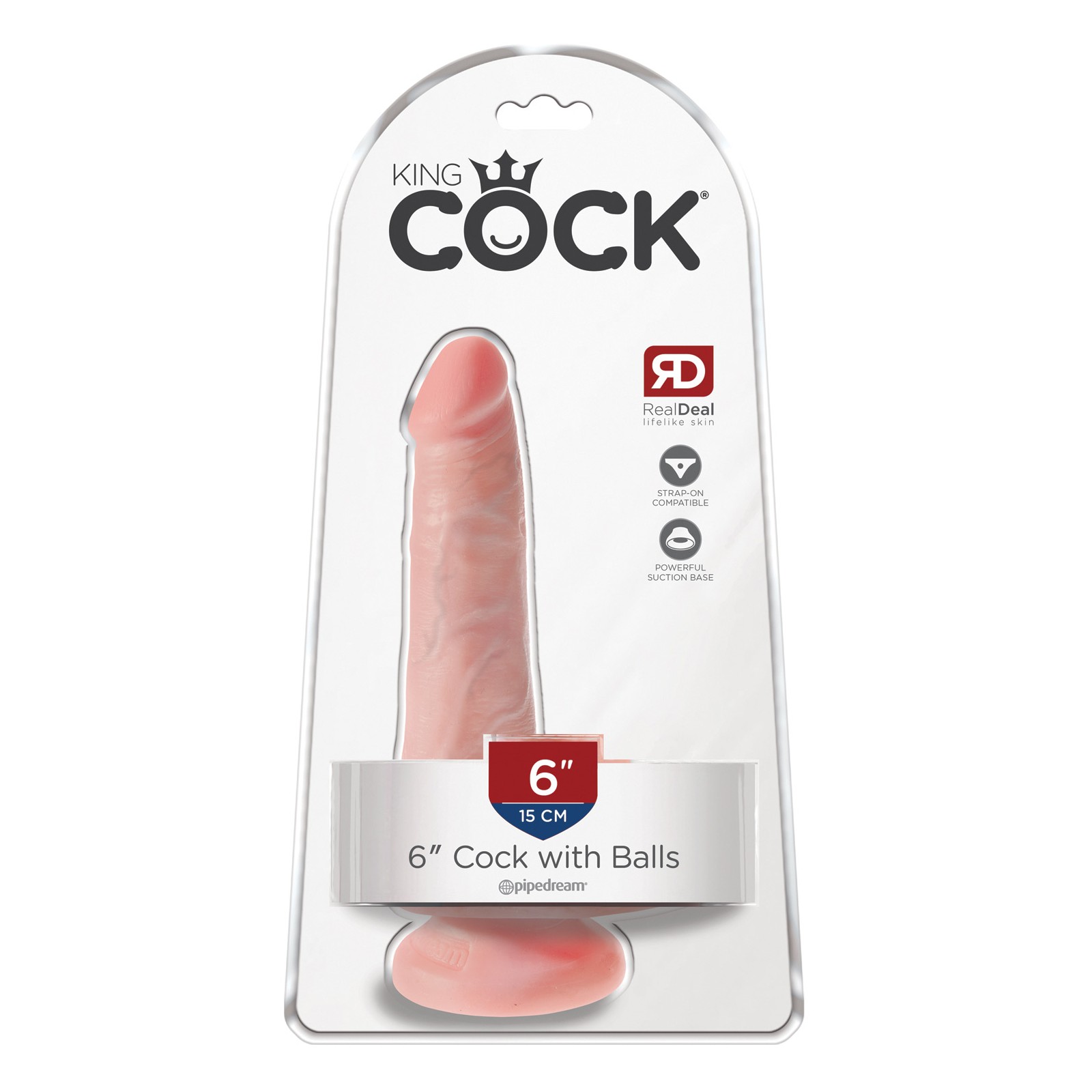 King Cock Dildo Realista de 6 Pulgadas con Testículos