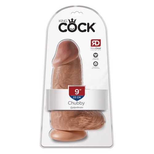 King Cock 9 inch Chubby Tan