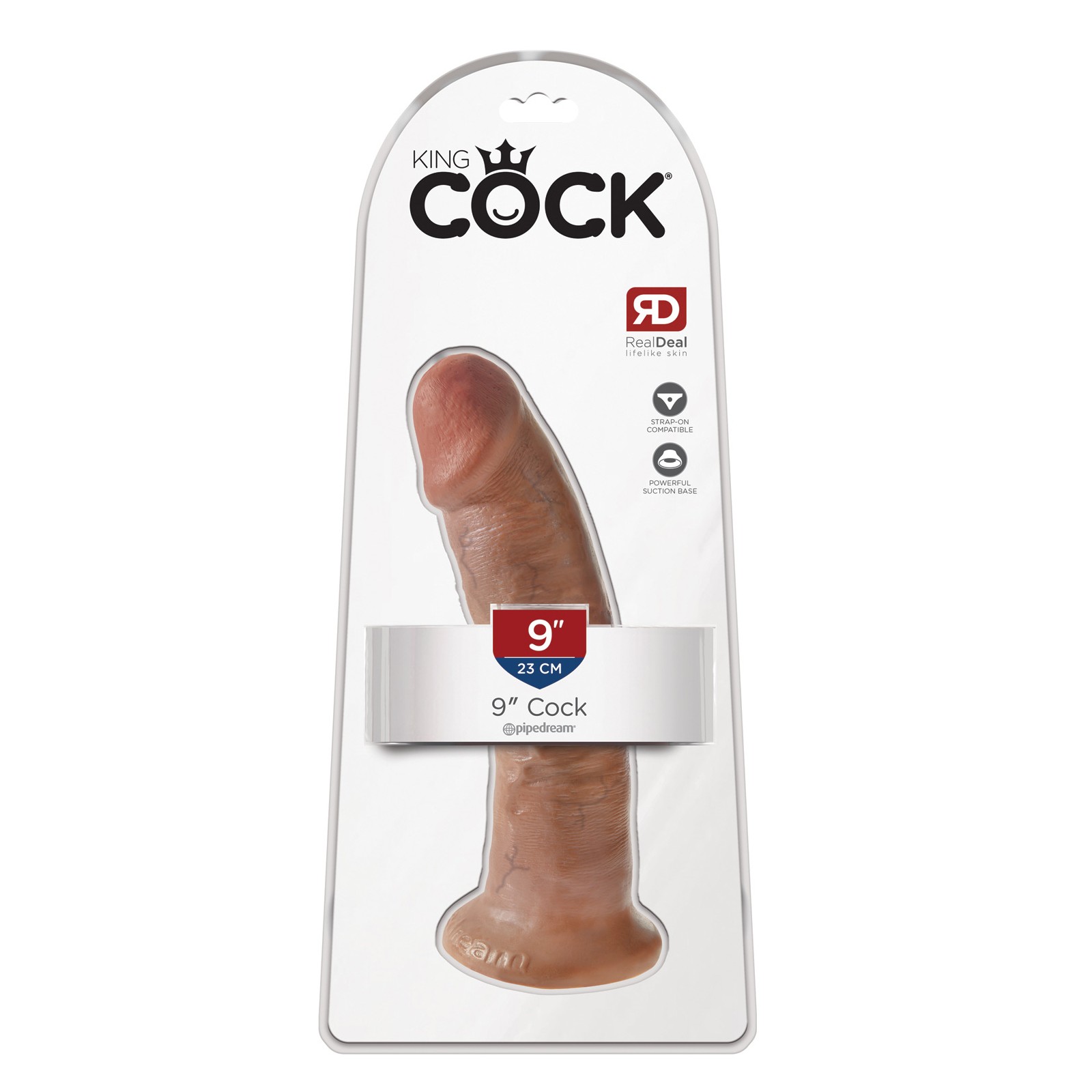 Dildo Realista King Cock 9 Pulgadas Beige