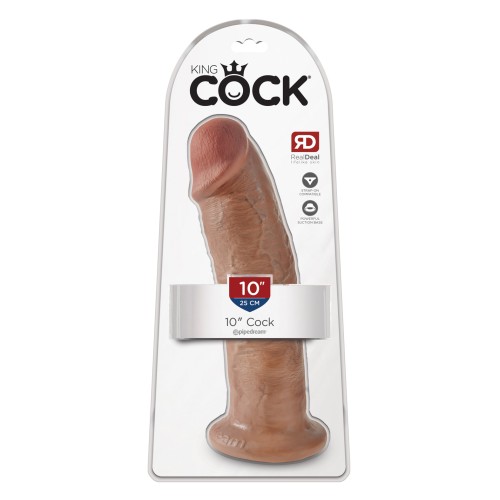 Dildo King Cock 10 Pulgadas Beige - Placer Realista