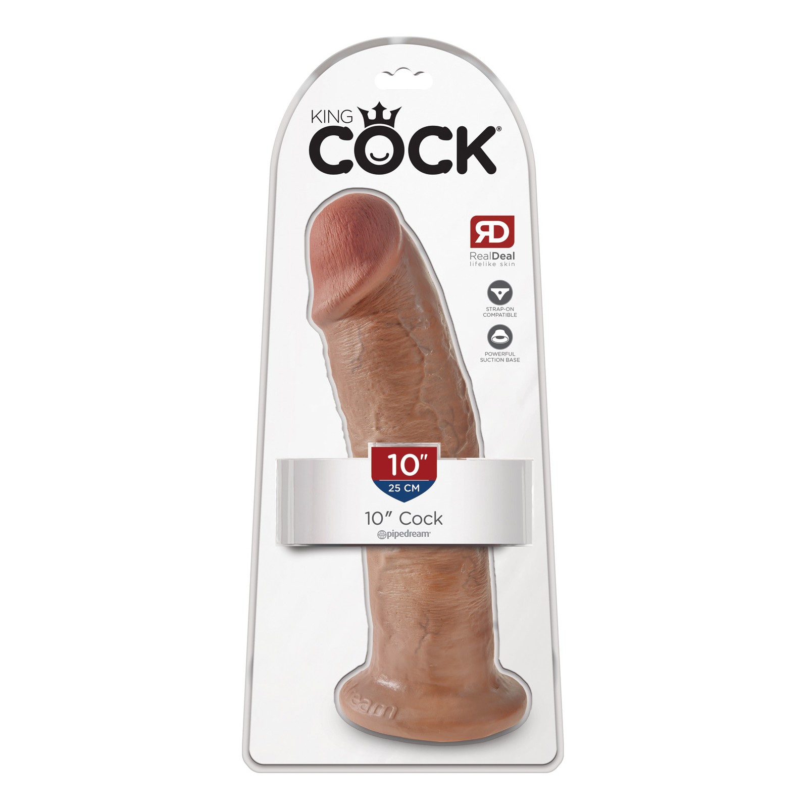 Dildo King Cock 10 Pulgadas Beige - Placer Realista