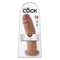 Dildo King Cock 10 Pulgadas Beige - Placer Realista