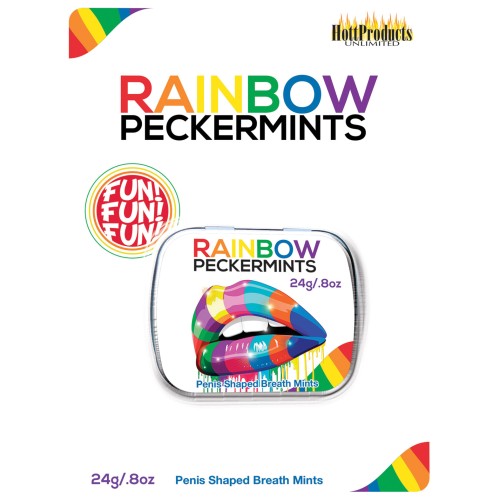 Rainbow Pecker Shape Candies in Tin