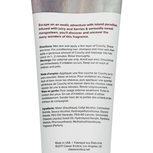 Crema de Afeitar COOCHY Sin Irritación Island Paradise 3.4 oz