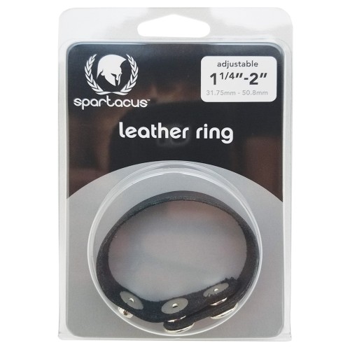 Spartacus Leather Cock Ring for Enhanced Pleasure