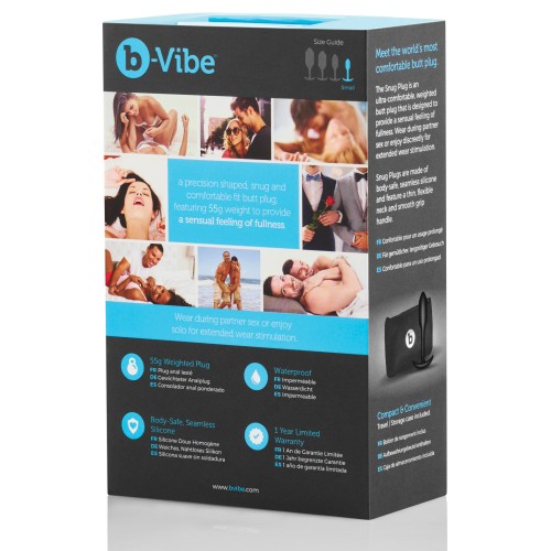 b-Vibe Weighted Snug Plug for Enhanced Pleasure