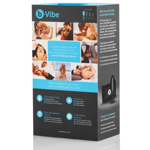 b-Vibe Plug Snug Ponderado 4 - 256 g Negro