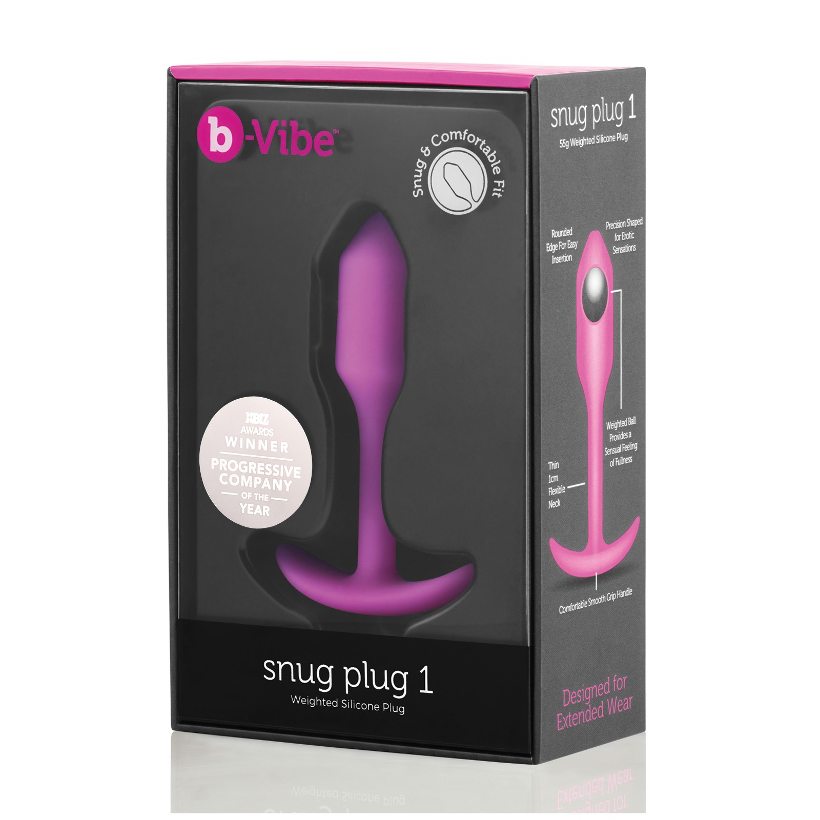 b-Vibe Snug Plug Ponderado Fucsia