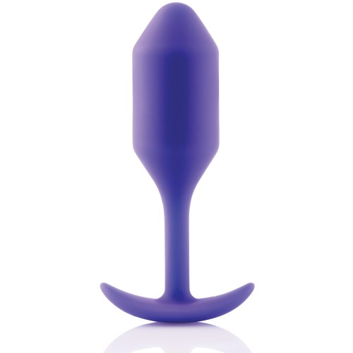 b-Vibe Snug Plug 2 con Peso 114 g - Púrpura