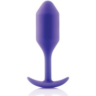 b-Vibe Snug Plug 2 con Peso 114 g - Púrpura