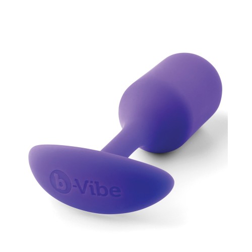 b-Vibe Snug Plug 2 con Peso 114 g - Púrpura