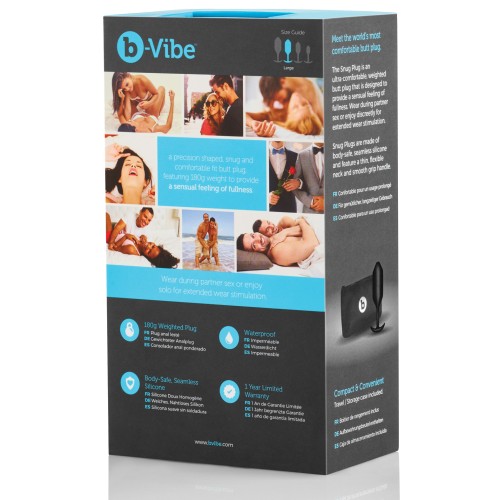 b-Vibe Weighted Snug Plug 3 Black