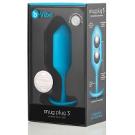 b-Vibe Snug Plug 3 - Plug Anal Confortable y Pesado