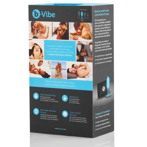 b-Vibe Snug Plug 3 - Plug Anal Confortable y Pesado