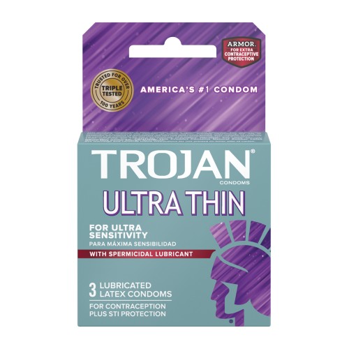 Trojan Ultra Thin Armor - Reliable Sensitivity and Protection