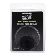 Rock Solid Paquete Triple de Anillos Gasket de Silicona - Negro