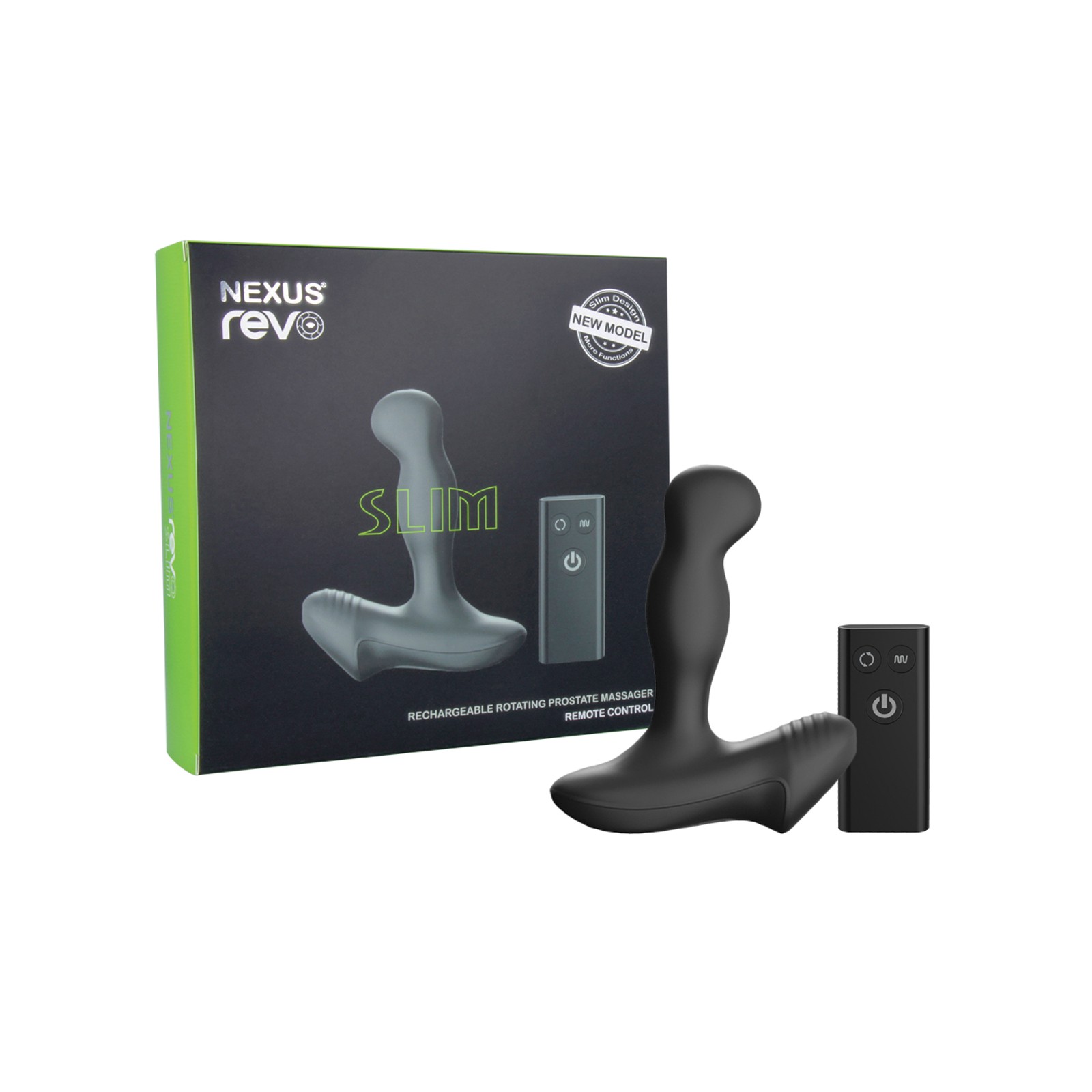 Nexus Revo Slim Rotating Prostate Massager Black