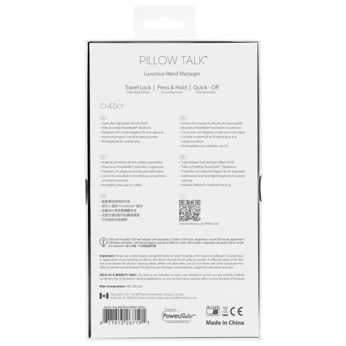 Pillow Talk Cheeky Wand for Luxurious Pleasure