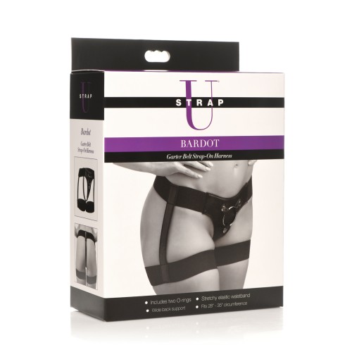 Strap U Bardot Elastic Strap-On Harness with Thigh Cuffs