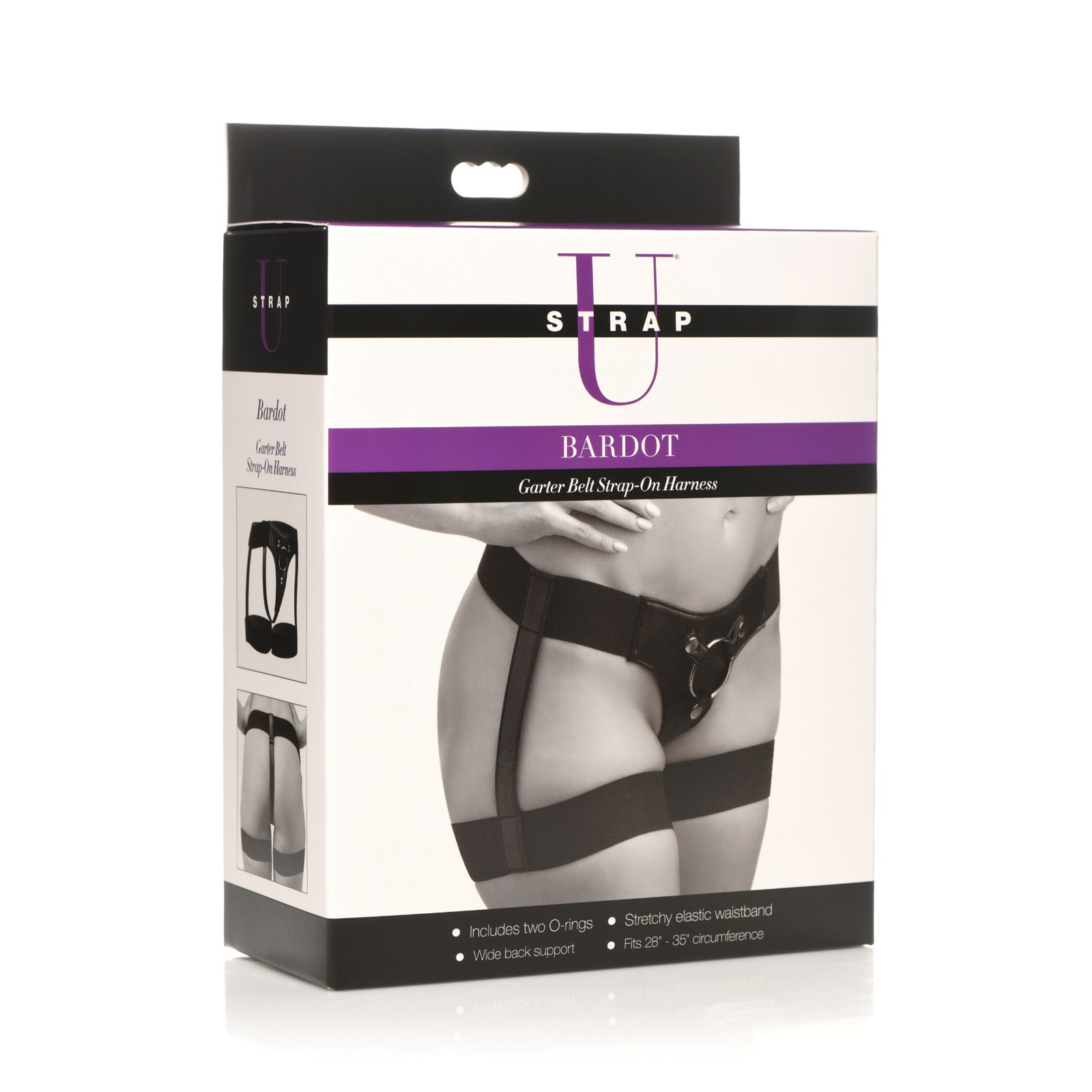 Strap U Bardot Elastic Strap-On Harness with Thigh Cuffs