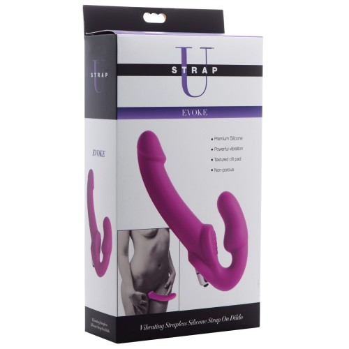 Dildo Vibrante de Silicona Strap U Strapless para Placer Compartido