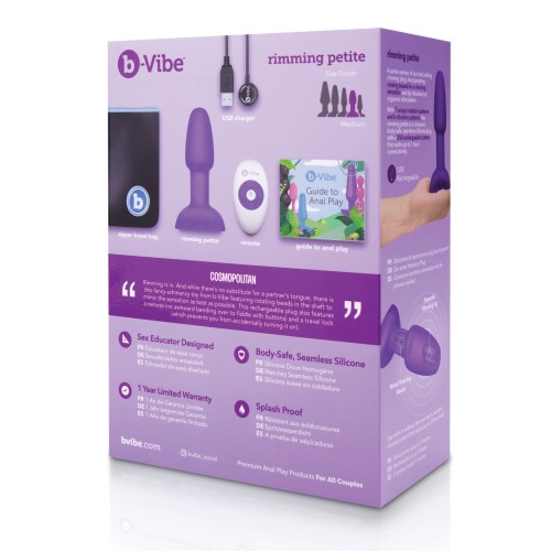 b-Vibe Petite Rimming Plug Purple