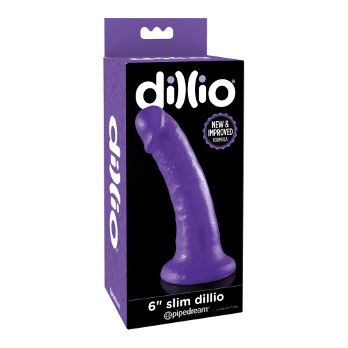 Dillio 6" Slim Dillio en Púrpura para Principiantes