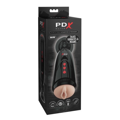 PDX Elite Dirty Talk Starter Stroker for Beginners