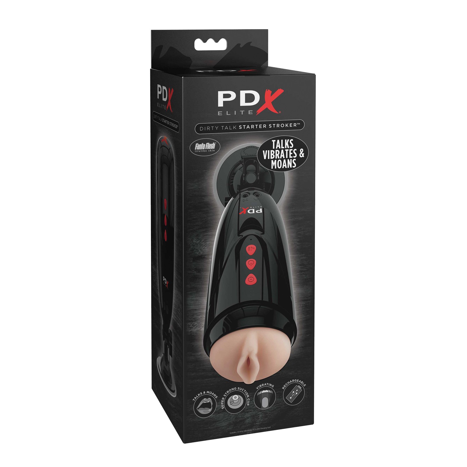 PDX Elite Dirty Talk Starter Stroker for Beginners