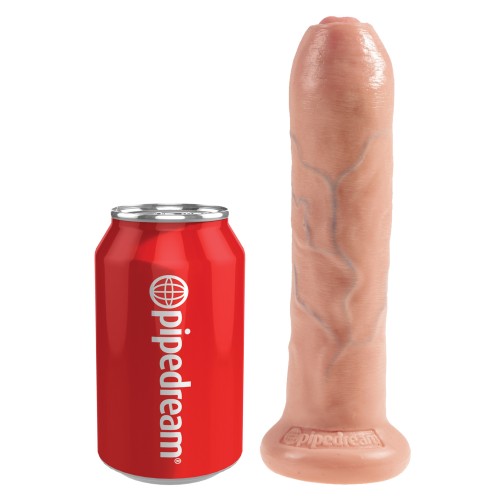 Dildo Sin Circuncidar King Cock de 7 Pulgadas con Piel