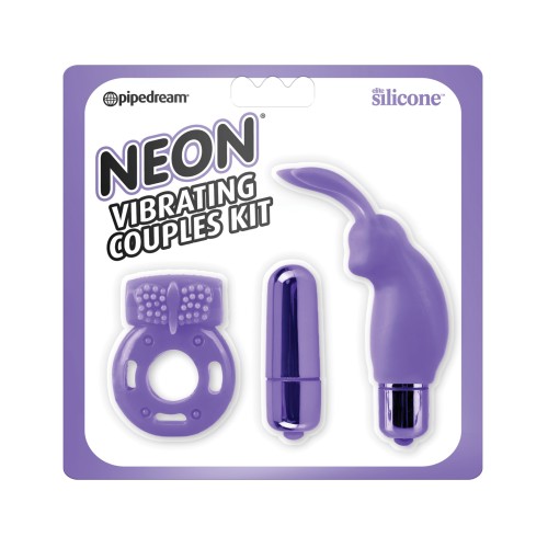 Neon Luv Touch Couples Kit Purple