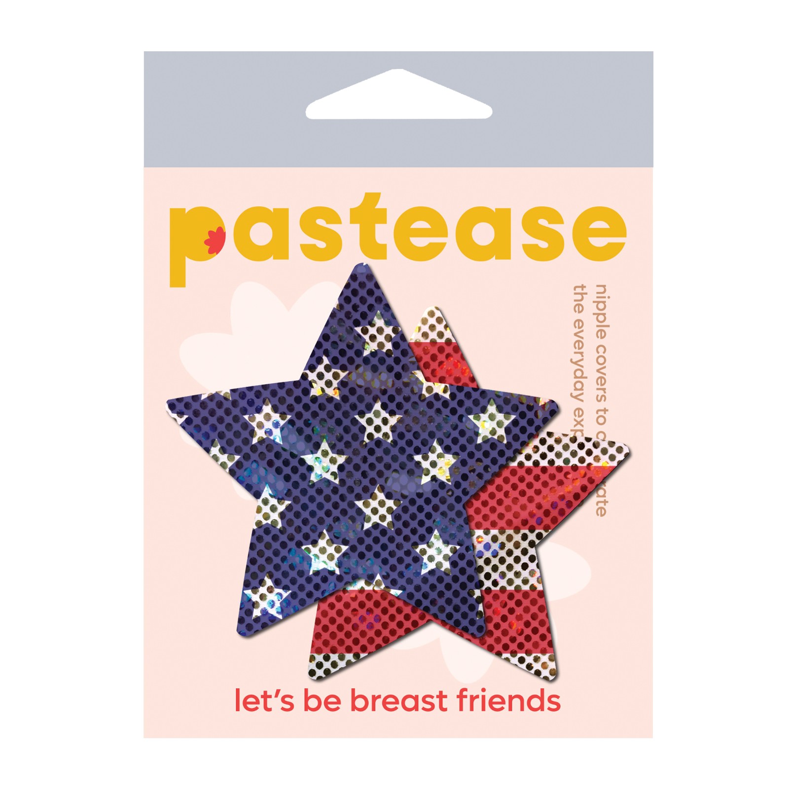 Pastease Glitter Patriotic Star - Red/Blue