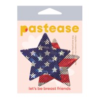 Pastease Glitter Patriotic Star - Red/Blue